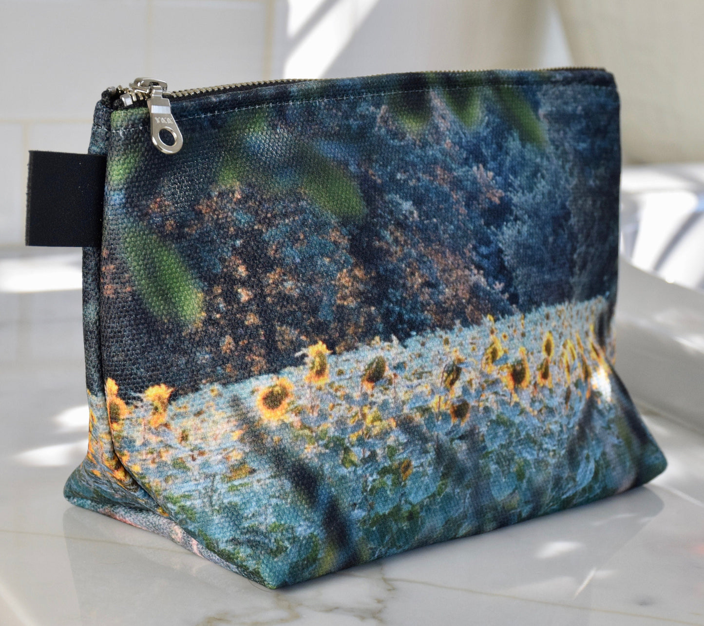 Sunflower Makeup Bag - Travel Cosmetic Bag