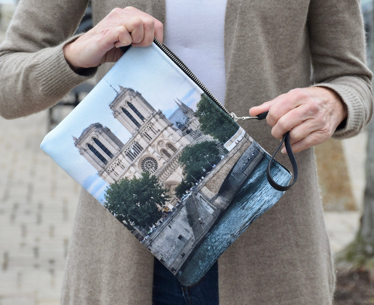 Paris Wristlet - Notre Dame Wristlet Handbag