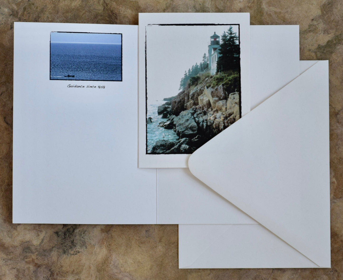 Maine Greeting Cards - Coastal Maine, Lighthouses, Lobster Buoy Cards